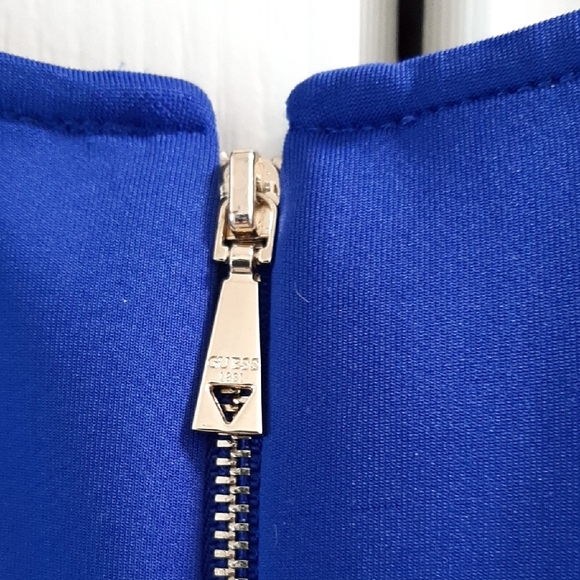 Guess Cobalt Blue Sleeveless Midi Dress - Picture 5 of 8